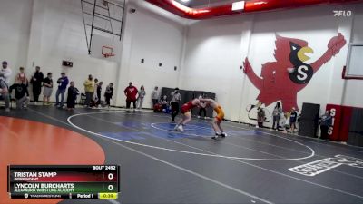 175 lbs Champ. Round 3 - Tristan Stamp, Independent vs Lyncoln Burcharts, Alexandria Wrestling Academy