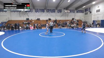 124 lbs Champ. Round 3 - Shereen Mehta, Dougherty Valley vs Svea Gonzalez, Benicia