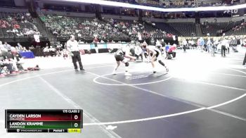 175 Class 2 lbs Quarterfinal - Landon Kramme, Owensville vs Cayden Larson, Chillicothe