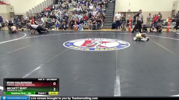65 lbs Champ. Round 2 - Ryan Malikowski, Pursuit Wrestling Minnesota vs Beckett Rust, Legends Of Gold