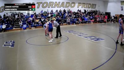 139 lbs Quarterfinal - Landon Hoffer, Connellsville vs Aiden Sudetic, Mars