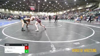 125 lbs Consi Of 16 #1 - Mason Thynes, Redmond High School vs Jeremiah Perry, New Plymouth