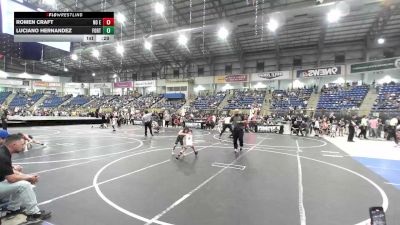 46 lbs 3rd Place - Romen Craft, No Escape Wrestling vs Luciano Hernandez, Fort Lupton WC