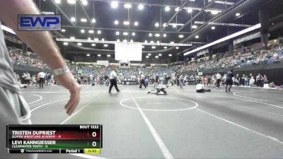 90 lbs Quarterfinal - Levi Kanngiesser, Clearwater Youth vs Tristen Dupriest, SlyFox Wrestling Academy