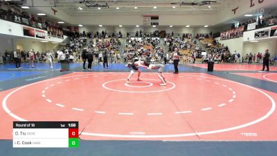 120 lbs Round Of 16 - David Tiu, Georgia vs Chase Cook, Habersham Jr Raiders