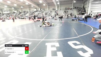 120 lbs Consi Of 16 #1 - Teagan Caciolo, PA vs Aidan Szewczyk, NC