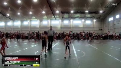 52 lbs Round 5 (8 Team) - Joseph James, All American vs Luke Pinkerton, Phoenix WC