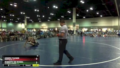 120 lbs Round 5 (6 Team) - Roberto De Rivera, LG Braves Garrnet vs Joseph Tucker, Goon Squad