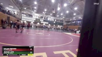 165 lbs Cons. Round 7 - Dylan Trevino, Calvary Chapel vs Roman Loya, Rim Of The World