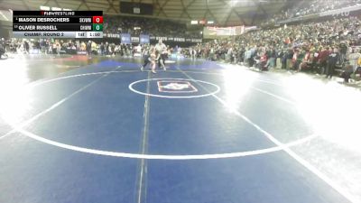 Boys 4A 138 lbs Champ. Round 2 - Mason DesRochers, Skyview vs Oliver Russell, Chiawana