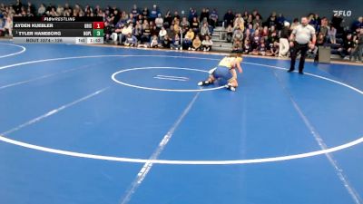 126 lbs Round 2 - Tyler Haneborg, North Platte vs Ayden Kuebler, Grand Island