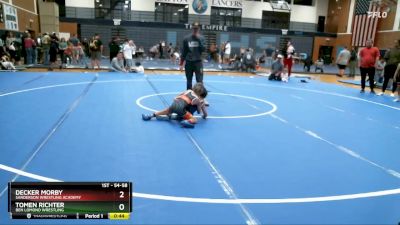 54-58 lbs Round 2 - Tomen Richter, Ben Lomond Wrestling vs Decker Morby, Sanderson Wrestling Academy