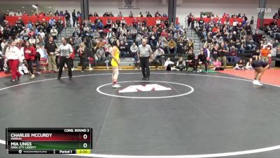 115 lbs Cons. Round 2 - Mia Ungs, Iowa City Liberty vs Charlee McCurdy, Marion