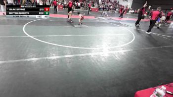57 lbs 3rd Place Match - Matteo Roberts, Monona Grove/McFarland Wrestling Club vs Isaac Savage, Oconto Falls/Abrams Youth Wrestling