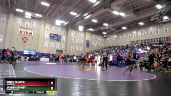 132 lbs Champ. Round 1 - Jayden Raney, Union County vs Kiren Slater, Overton