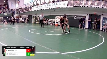 120 lbs Champ. Round 1 - Garrison Weisner, Clay (Oregon) vs Blake McCarty, Ashland