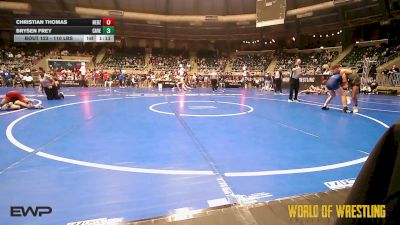 110 lbs Round Of 16 - Christian Thomas, Nebraska Boyz vs Brysen Frey, Caveman Wrestling