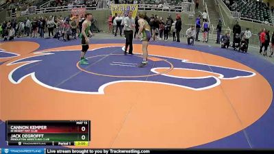 132 lbs Semifinal - Jack DeGrofft, Pendleton Wrestling Club vs Cannon Kemper, Hi Desert Mat Club