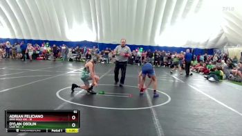 92 lbs Round 7 (8 Team) - Adrian Feliciano, Ohio Gold 10k vs Dylan Osolin, Lake WC