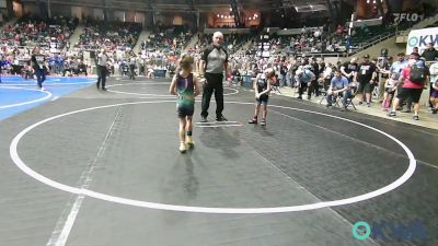 46 lbs Consi Of 4 - Arya Carter, Bartlesville Wrestling Club vs Felicity Cochran, Little Axe Takedown Club