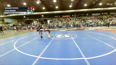 85 lbs Champ. Round 2 - Craig Berens, Shepherd Wrestling Club vs Brenner Tippets, Team Champs
