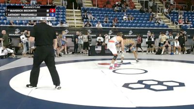157 lbs Cons. Sub-rd Of 32 - Maverick Beckwith, New York vs Anthony Trentanelli, Ohio
