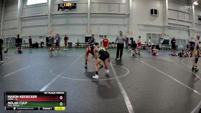 92 lbs Finals (2 Team) - Nolan Culp, Full Circle vs Mason Keesecker, CRWC