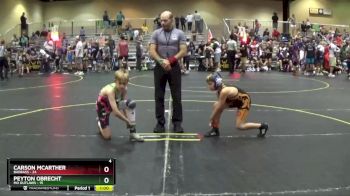 82 lbs Round 1 (6 Team) - Peyton Obrecht, MO Outlaws vs Carson McArther, BadBass