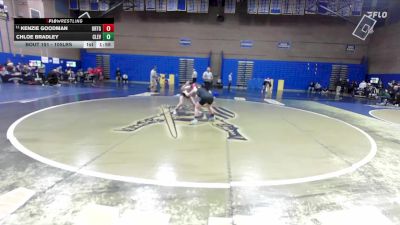 105lbs Champ. Round 2 - Kenzie Goodman, Orting (Girls) vs Chloe Bradley, Cleveland (Girls)