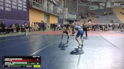 197 lbs Semifinal - Khalil Abdushshakur, Life University vs Josh Glendening, Upper Iowa