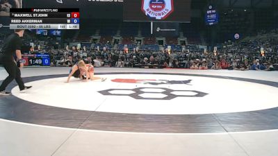 88 lbs Champ. Rd Of 32 - Maxwell St.John, Kansas vs Reed Akkerman, Wisconsin