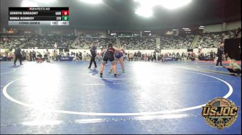 175 lbs Consolation - Jordyn Gregory, Harrah Little League Wrestling vs Emma Bomboy, Coweta Tiger Wrestling