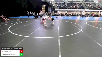 5th - 6th grade - 92 Cons. Round 2 - Kolt Heatherington, Moen Wrestling Academy vs Max Ressler, Western Dubuque Wrestling Club