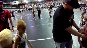 56 lbs Champ. Round 1 - Teddy Bordovsky, Wahoo Wrestling Club vs Cole Sherry, Gretna Youth Wrestling Club