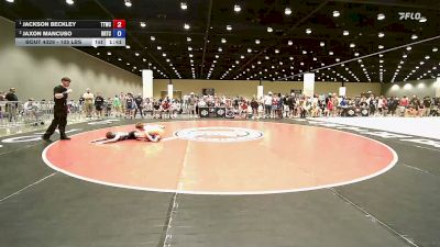 105 lbs 1st Place Match - Jackson Beckley, Team Tulsa Wrestling Club vs Jaxon Mancuso, BRTC