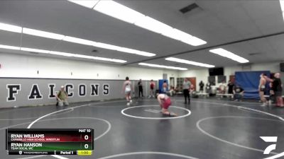 165 lbs Cons. Semi - Ryan Hanson, Team SoCal WC vs Ryan Williams, Camarillo High School Wrestlin