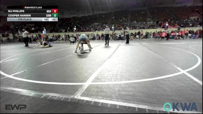 140 lbs 7th Place - Eli Phillips, Grove Takedown Club vs Cooper Hansen, Cowboy Wrestling Club