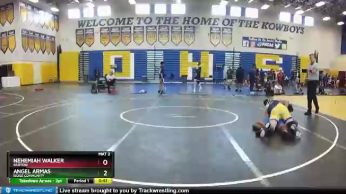 Nehemiah Ridges 220 lbs Cons. Semi - Nehemiah Walker, Bartow vs Angel Armas, Ridge ...