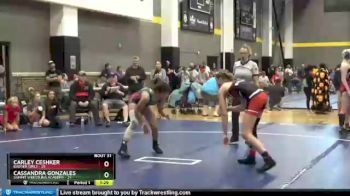 120 lbs Semis & Wb - Carley Ceshker, Badger Girls vs Cassandra Gonzales, Summit Wrestling Academy