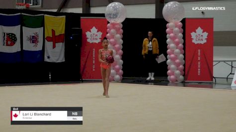 Lori Li Blanchard - Ball, Extenso - 2019 Elite Canada - Rhythmic