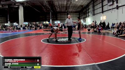 125 lbs Round 2 (6 Team) - Daniel Evans, RAW vs Gabriel Hernandez, CLINIC WRESTLING