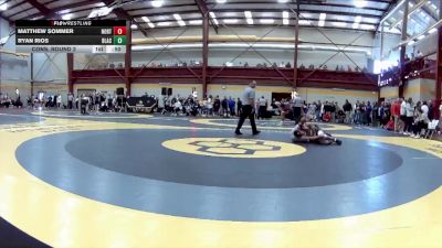 138 lbs Cons. Round 2 - Ryan Rios, Blair Academy vs Matthew Sommer, Northampton