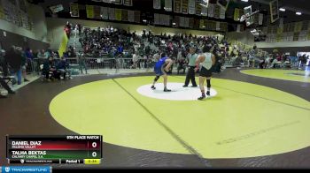 182 lbs 5th Place Match - Daniel Diaz, Paloma Valley vs Talha Bektas, Calvary Chapel S.A.