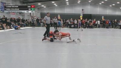 120 lbs 7th Place Match - Shea Colleran, Izzy Style Wrestling vs Casen Becker, Black Fox Wrestling Academy