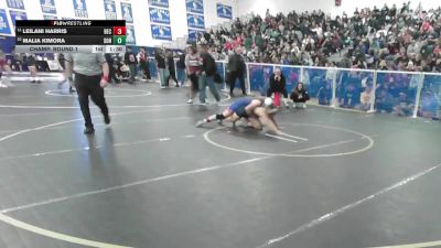 110 lbs Champ. Round 1 - Leilani Harris, Beckman vs Malia Kimora, Sonora
