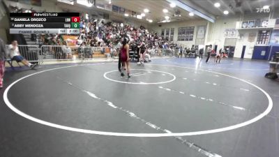 115 lbs Champ. Round 2 - Abby Mendoza, Tahquitz vs Daniela Orozco, Wilson/Long Beach