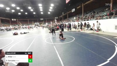 54 lbs Consi Of 8 #2 - Lola Miller, NM Beast vs Damian Gonzales, Grant County Elite WC