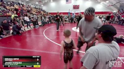 41-43 lbs Round 5 - Jayden Marquez, Platte Valley Jr WC vs Zerakai Ortiz, Team Cobra