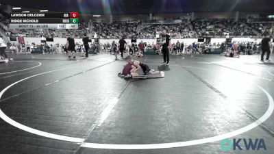 66 lbs Semifinal - Lawson Delozier, Ada Youth Wrestling vs Ridge Nichols, Rough Riders