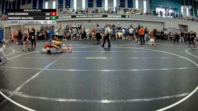 110 lbs Round 3 (6 Team) - Vincenzo Maltese, Florida Scorpions vs Liam Goodman, Caveman